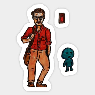 Her, spike jonze, Joaquin phoenox Sticker